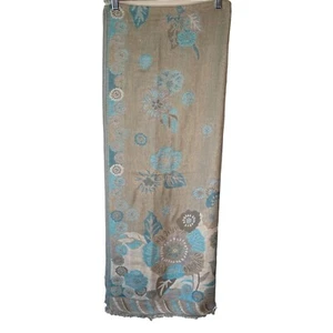 CHICO'S DAMEN TÜRKIS BLAU UND TAUPE JACQUARDVERPACKUNG - Bild 1 von 4