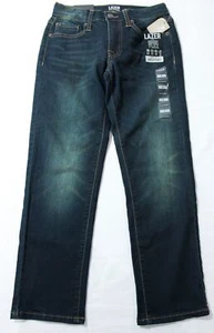 Lazer Boy's Ultra Flex 5 Pocket Slim Straight Knit Denim Jeans BL1 Indigo Size 8 - Picture 1 of 4