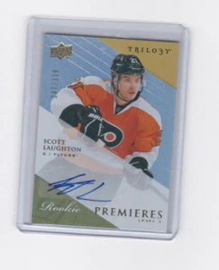 SCOTT LAUGHTON 13-14 TRILOGY ROOKIE PREMIERES LEVEL-2 AUTOGRAPH-SHIPS FREE TO US - Picture 1 of 24
