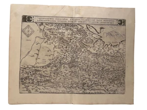 1579 Abram Ortelius map Schlavoniae, Croatiae, Carniae, Istriae, Bosniae... - Picture 1 of 6
