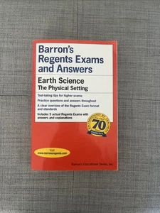 Regents Exams and Answers: Earth Science (Barron's Regents Exams and And) NEW - Picture 1 of 2