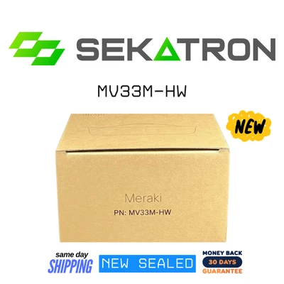 📸 NEW Cisco Meraki MV33M-HW 360° Fisheye Lens Camera 12.4MP Image Sensor ⚡ - Image 1 of 2