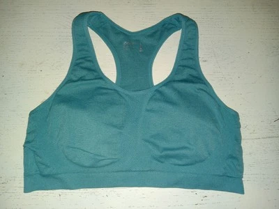 Sujetador deportivo para mujer Jockey turquesa lisa espalda deportiva talla grande Foto 1 de 2