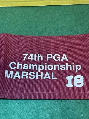 74th PGA Golf Championship Marshal 1992 #18 brazalete. St Louis Bellerive CC Foto 1 de 4