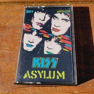 Vintage Kiss Asylum Cassette Tape Adult's Music Collection Retro Rock Band - Picture 1 of 7