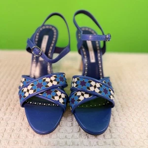 Monolo Blahnic Ladies Sandal Sz 6.5 - Picture 1 of 5
