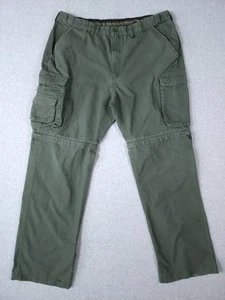 Boy Scouts Of America Cargo Pants Mens 38 Green Canvas Convertible Uniform - Picture 1 of 12