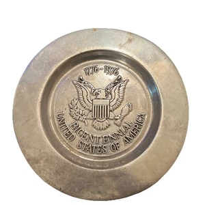 Vintage Wilton Bicentennial 1776 - 1976 Eagle Pewter Plate 12” Columbia PA USA! - Picture 1 of 4