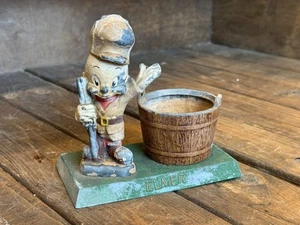 Vintage 1940s Moss Metal Co. Elmer Fudd & Tree Stump Pencil/Pen Holder (21D) - Picture 1 of 8