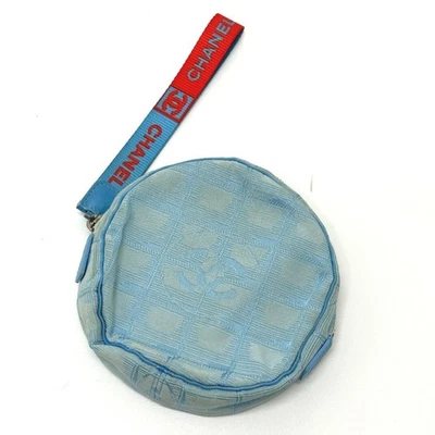 CHANEL Sports круглый с ремнем мешок нейлона синий ЯПОНИЯ - Изображение 1 из 4