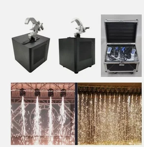 2pc waterfall Cold Spark Machine 2pcs 800W W/Flightcase For Wedding Party - Picture 1 of 6