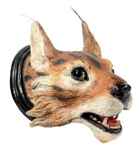 Austrian Pottery Cat Trophy Taxidermy Mask Terracotta L24cm Circa 1890 - Picture 1 of 11