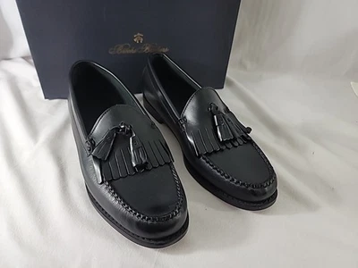 Brooks Brothers Men's Sz 13 D Kiltie Tassel Loafers - Black -NEW & FREE SHIPPING - Image 1 of 4