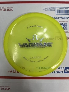 Dynamic Disc Warrant Lucid Mid Range Driver Disc Golf Neon Yellow/Green. Used! - Picture 1 of 5