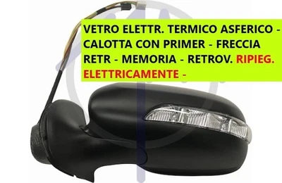 SPECCHIO SPECCHIETTO RETROVISORE SX PER MERCEDES CLASSE E W211 DAL 2006  AL 2010 - Immagine 1 di 4