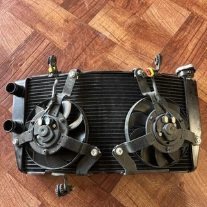 Ducati 848 EVO 1098 1198 2009 2010 2011 2012 2013 radiator fans OEM ORIGINAL - Picture 1 of 4