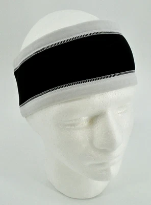 Diadema térmica Nike para correr para hombre negra/blanca Foto 1 de 4