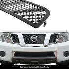 Fits 2009-2021 Nissan Frontier Bumper Stainless Steel Black Mesh Grille Insert