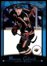 2000-01 TOPPS PREMIER PLUS MARIAN GABORIK ROOKIE MINNESOTA WILD #130