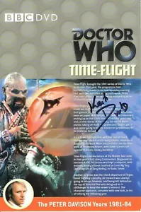 Doctor Who: Time-Flight DVD Insert Signed by KEITH DRINKEL - Picture 1 of 1