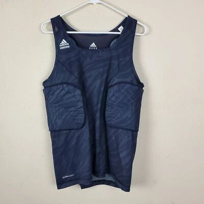 Adidas Clima Cool Football Compression Shirt Mens XL Gray Sleeveless Padded - Image 1 of 4