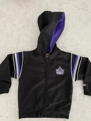 Moletom com capuz Los Angeles Kings infantil masculino com zíper tamanho 4T - Imagem 1 de 4