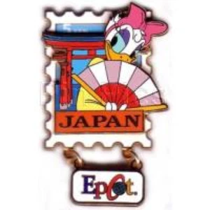 Disney Pin: EPCOT Stamp Pin Series #7 - Japan (Daisy) LE 3500 - Picture 1 of 1