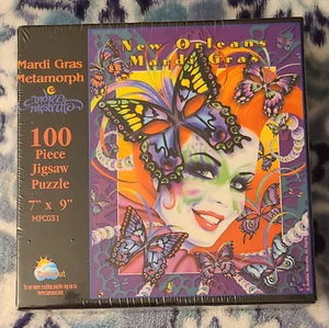 SunsOut "Mardi Gras Metamorph" 100 Piece 7" X 9" Jigsaw Puzzle - Picture 1 of 8