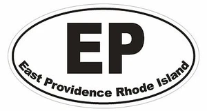 East Providence Rhode Island Oval Autoaufkleber oder Helmaufkleber D1519 Euro - Bild 1 von 1