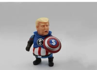 Donald Trump Capitán América Cosplay Figura de Acción Juguete Película Superhéroe Colección Foto 1 de 4