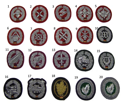 Bundeswehr Barettabzeichen handgestickt