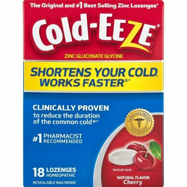 Cold-EEZE Cherry Flavor Cold Remedy Lozenges - 18 Count