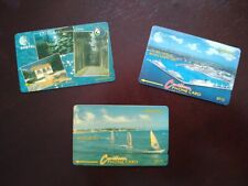 Three rare Barbados phonecards - Bridgetown Port, Windsurfing and UNGC 1994.