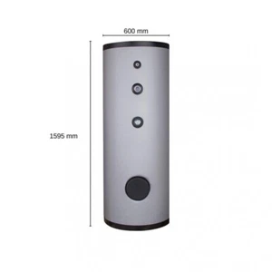 Evenes Warmwasserspeicher DSFI 300 Edelstahl 2 Wärmetauscher 290 L Solarspeicher - Bild 1 von 6