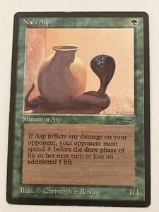 Magic the Gathering MTG Arabian Nights Nafs Asp Dark MP (Beta Bob) - Picture 1 of 2