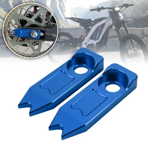 Rear Swingarm Tensioner Chain Adjusters BLUE For Sur-Ron MX & X For Segway X260 - Picture 1 of 5