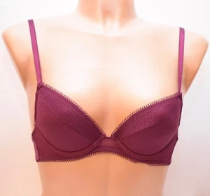 "Sujetador Demi ""Henry"" para mujer Miss Studio LA PERLA (905522B) color borgoña, 32B - Imagen 1 de 8
