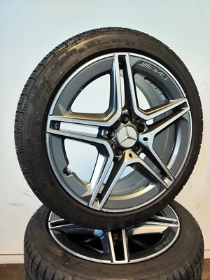 4 Winterreifen 225 45 245 40 R18  Mercedes C KLASSE W205 18" AMG Alufelgen - Bild 1 von 4