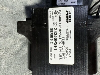 *Usado* Transformador ABB (X4250PSF1) 250 V 1C 50/60 Hz Serie 2 Foto 1 de 4
