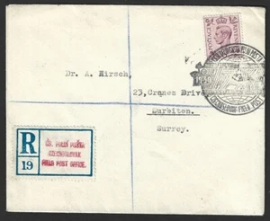 Czechoslovak Forces in British Army WW2 Field Post 1943 registered cover - Picture 1 of 2