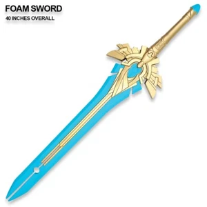 Genshin Impact High Density Foam Sword Skyward Blade Blue & Gold 40 Inches - Picture 1 of 2