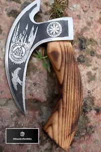 Small Camping Hand Axe Set - Hatchet with Handle Shaft for Outdoor Use Pizza Cut - Picture 1 of 5
