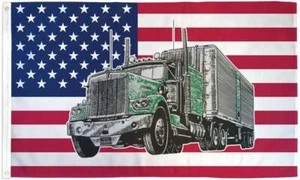 10 x "USA TRUCK" flag 3x5 ft polyester banner sign US American - Picture 1 of 6