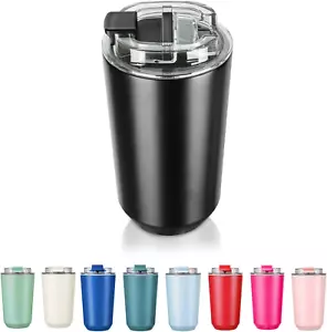 Insulated Tumblers with Lid, 14 Oz Travel Coffee Mug Stainless Steel Vacuum Cup, - Picture 1 of 12