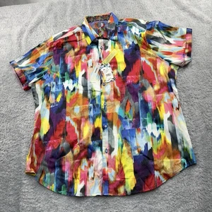 Robert Graham Prism Effect Colorful Short Sleeve Men’s 2XL RP202007CF - Picture 1 of 12