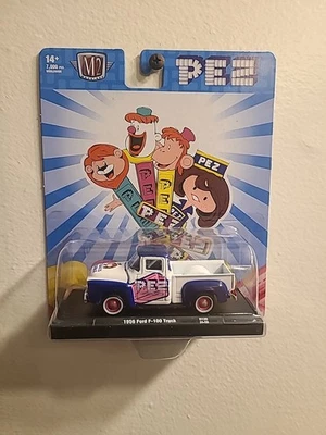 M2 Machines PEZ 1956 Ford F-100 Truck R120 White New 7,00 Pieces  Damage Plastic - Image 1 of 4