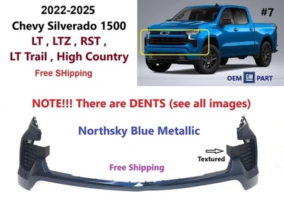 OEM 2022 2023 2024 2025 Chevy Silverado 1500 parachoques delantero superior Northsky azul #7 Foto 1 de 4