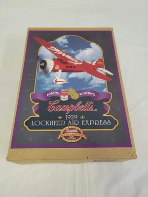  Vintage 1929 Lockheed Air Express 8 x 12" Airplane Bank Campbell's 1994 w/ Box - Image 1 of 4