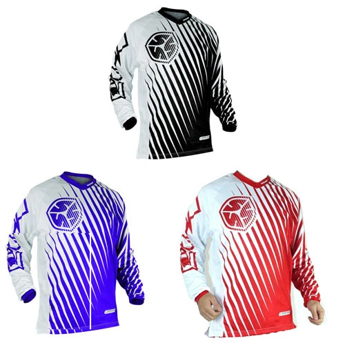NUEVAS Camisetas Motocross MX BMX BICICLETA JERSEY S M L XL XXL Negro Azul Rojo Foto 1 de 4