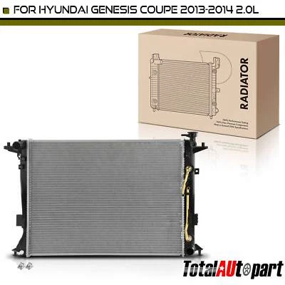 New Radiator w/ Oil Cooler for Hyundai Genesis Coupe 2013-2014 2.0L Auto trans. - Image 1 of 4